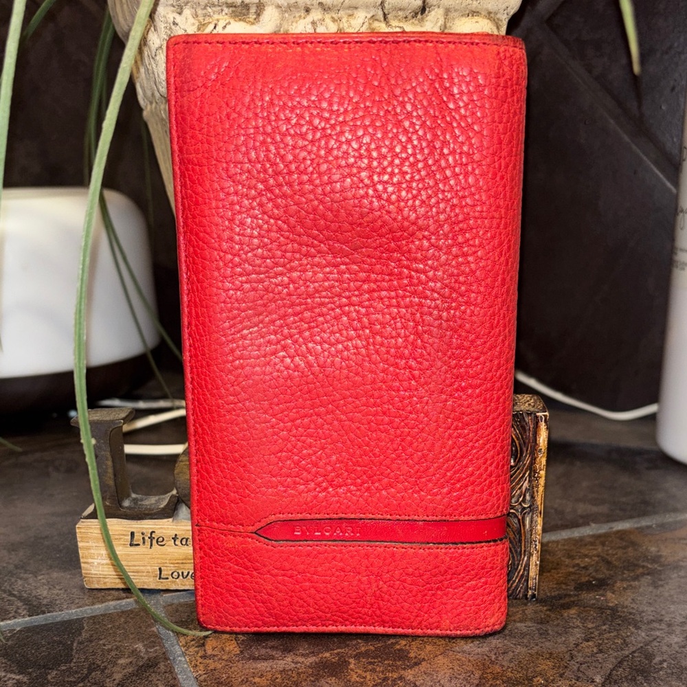 BVLGARI Octo/OCTO/Long Wallet Red